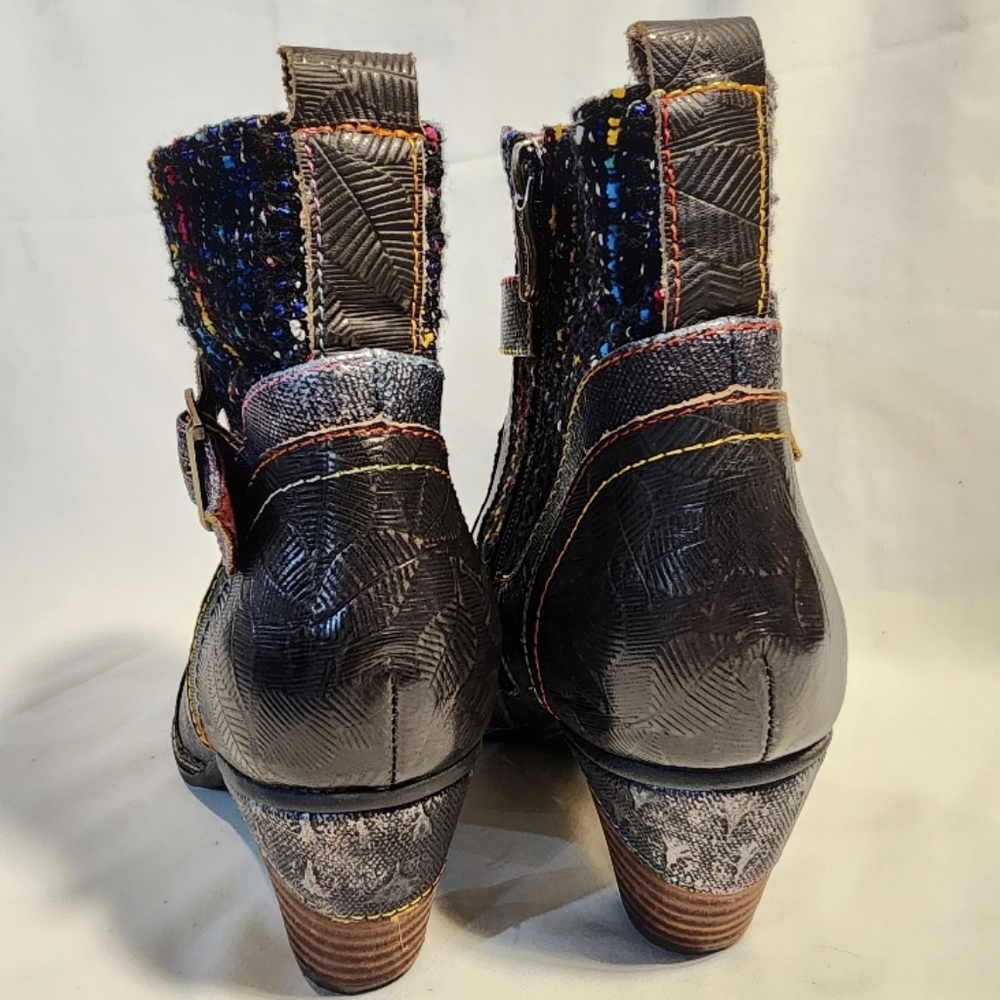 Spring Step L'artiste Black Multi-Color Boot, Com… - image 7